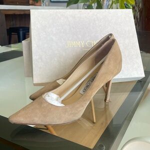 Jimmy Choo Romy 85 - Nude Suede